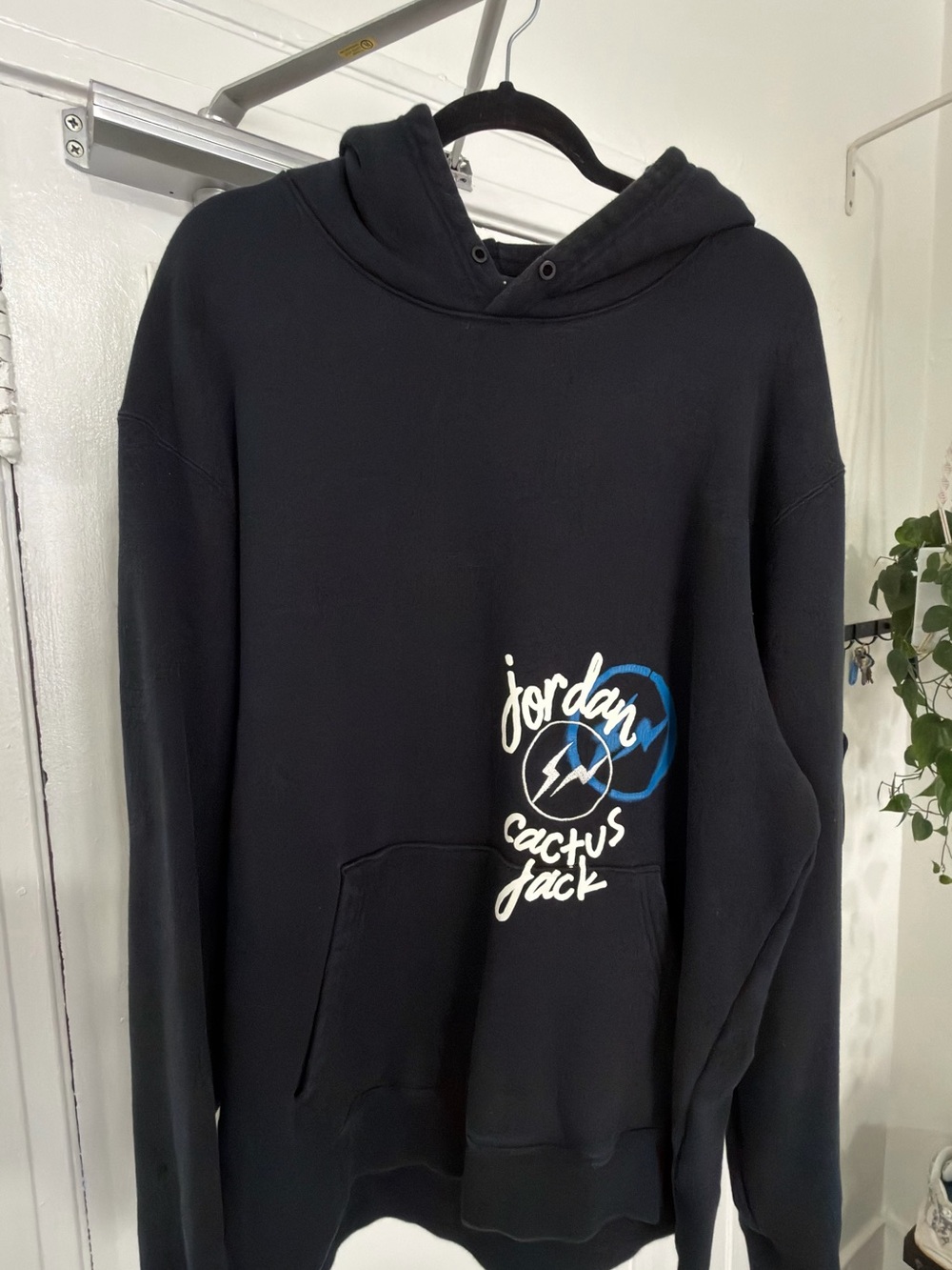 Jordan x Cactus Jack Black Graphic Pullover Hoodie